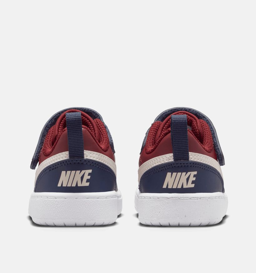Nike Court Borough Donkerrode Sneakers voor jongens, meisjes (359842) - geschikt voor steunzolen
