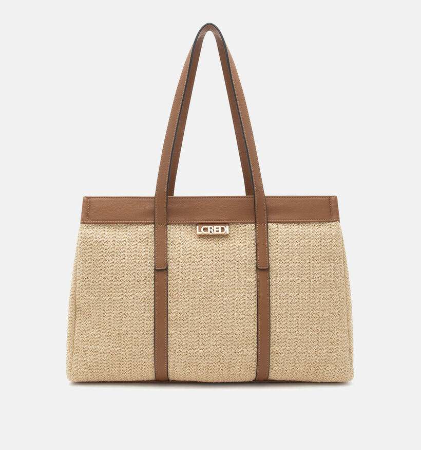 L.Credi Rosalie Cabas en Beige/Marron pour femmes (370937)