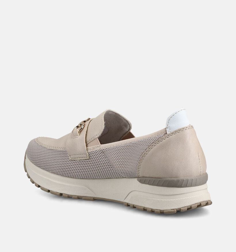 Rieker Beige Loafers voor dames (367721) - geschikt voor steunzolen