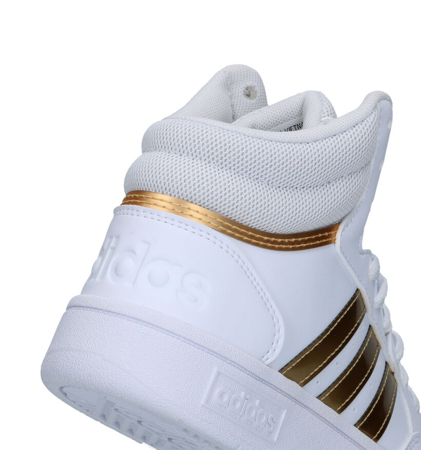 adidas Hoops 3.0 Mid Baskets en Blanc pour femmes (324495) - pour semelles orthopédiques