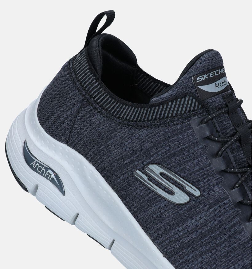 Skechers Arch Fit Waveport Baskets en Taupe pour hommes (340809) - pour semelles orthopédiques