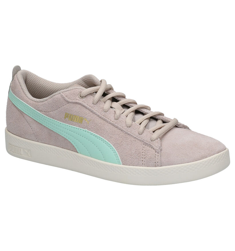 Puma Smash Sneakers en Rose en daim (265568)