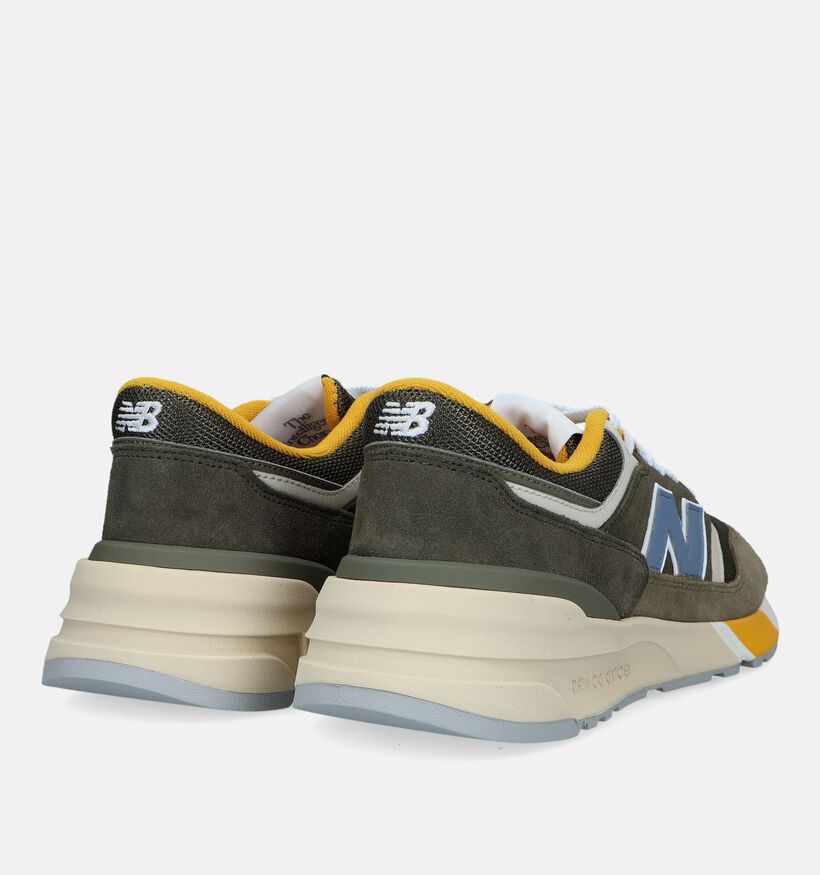 New Balance U 997 Baskets en Vert kaki pour hommes (327279) - pour semelles orthopédiques