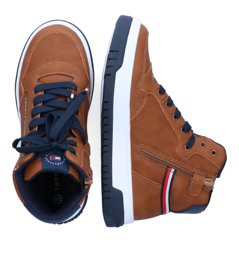 Tommy Hilfiger Chaussures hautes en Bleu foncé en simili cuir (314502)