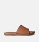 Tamaris Nu-pieds plates en Camel pour femmes (354433)