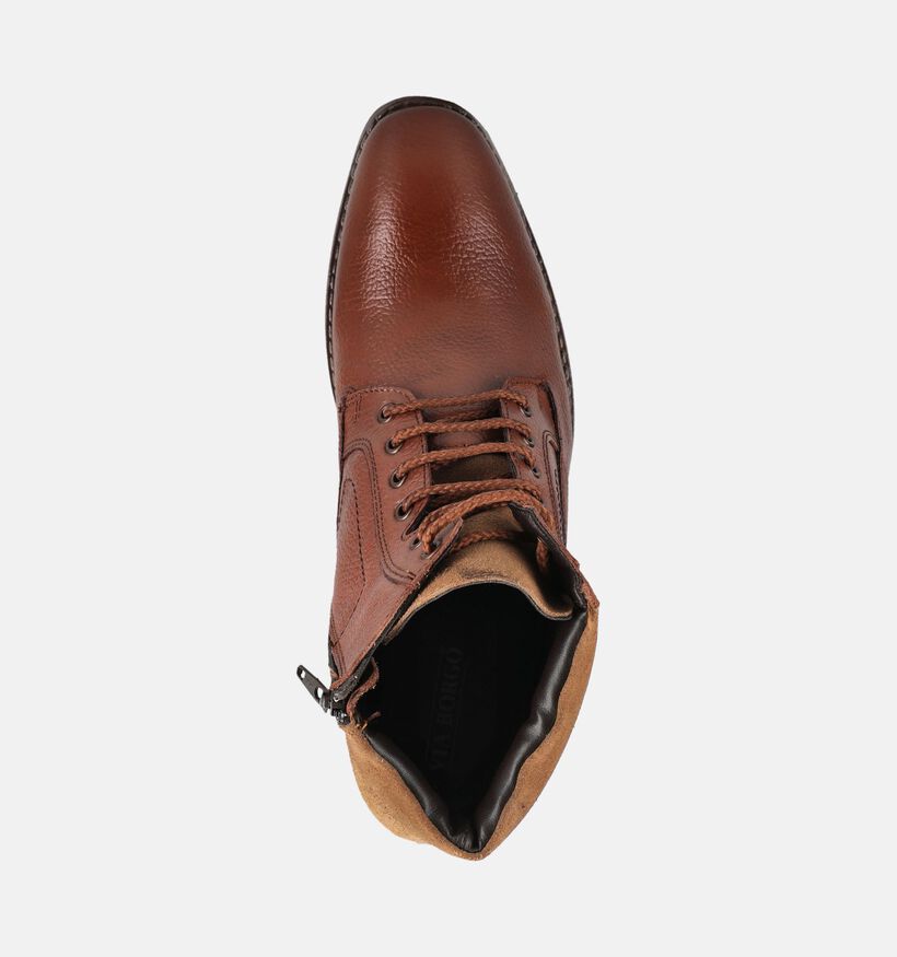 Via Borgo Bruine Geklede Boots met Veters voor heren (373767)