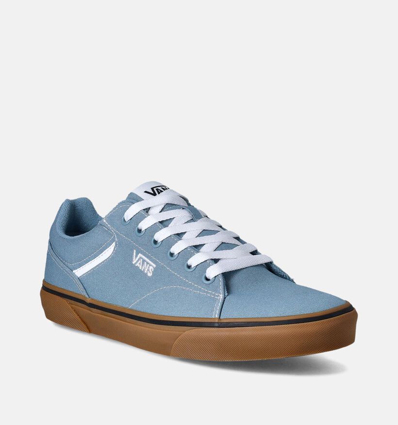 Vans Seldan Baskets pour skate en Bleu pour hommes, garçons (351414)