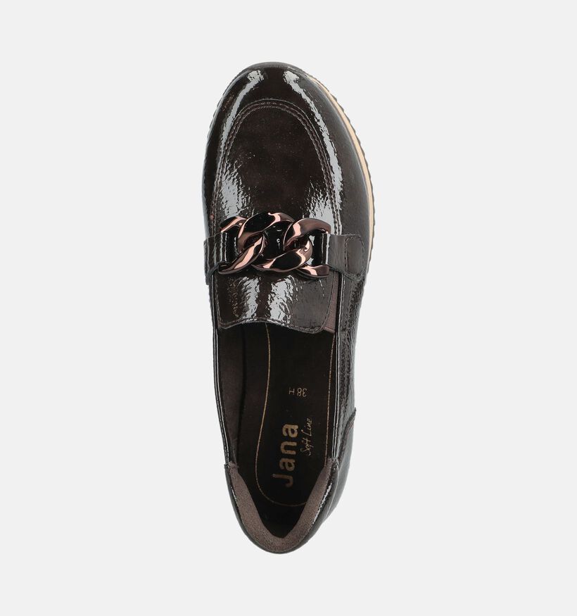 Jana Chaussures plates en Brun fonc&eacute; pour femmes (377087)