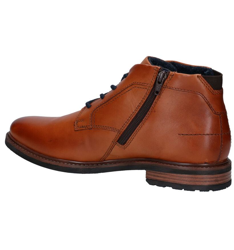 Bugatti Marcello Chaussures hautes habillées en Cognac en cuir (281726)