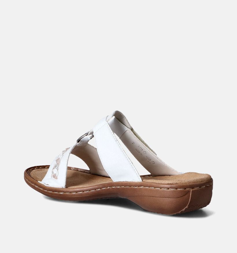 Rieker Witte Slippers voor dames (354945)