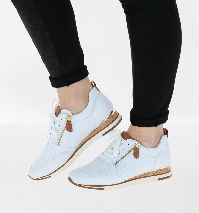 Gabor Best Fitting Chaussures à lacets en Blanc en cuir (285036)
