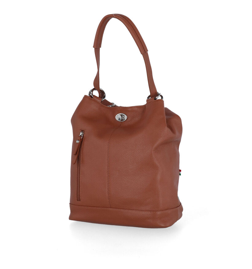 Time Mode Huz 24 Cognac Rugzak in leer (311020)