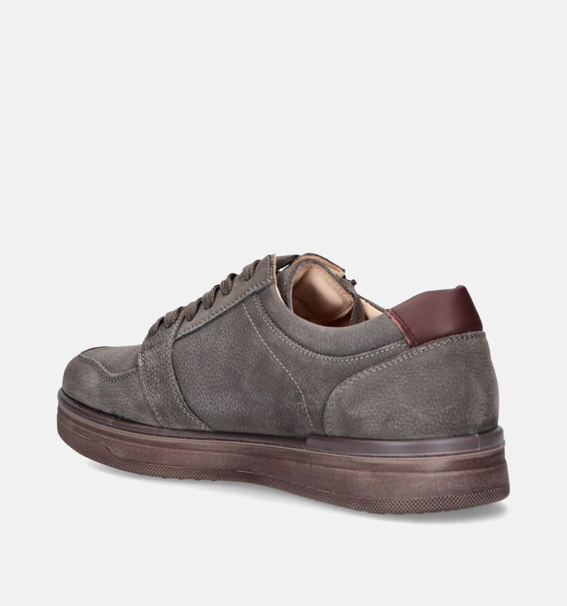 G-Comfort Chaussures confort en Taupe pour hommes (349140) - pour semelles orthopédiques