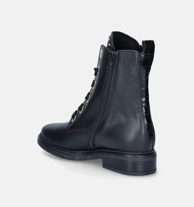 Gabor Comfort Zwarte Bottines voor dames (347068) - geschikt voor steunzolen