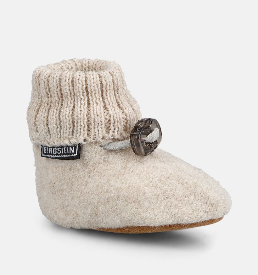 Bergstein Cozy Baby Lichtbeige Babypantoffels voor jongens, meisjes (381299)