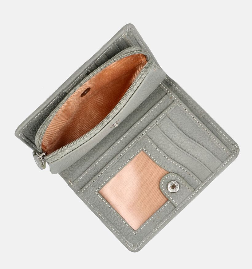 Crinkles Groene Ritsportemonnee voor dames (373847)