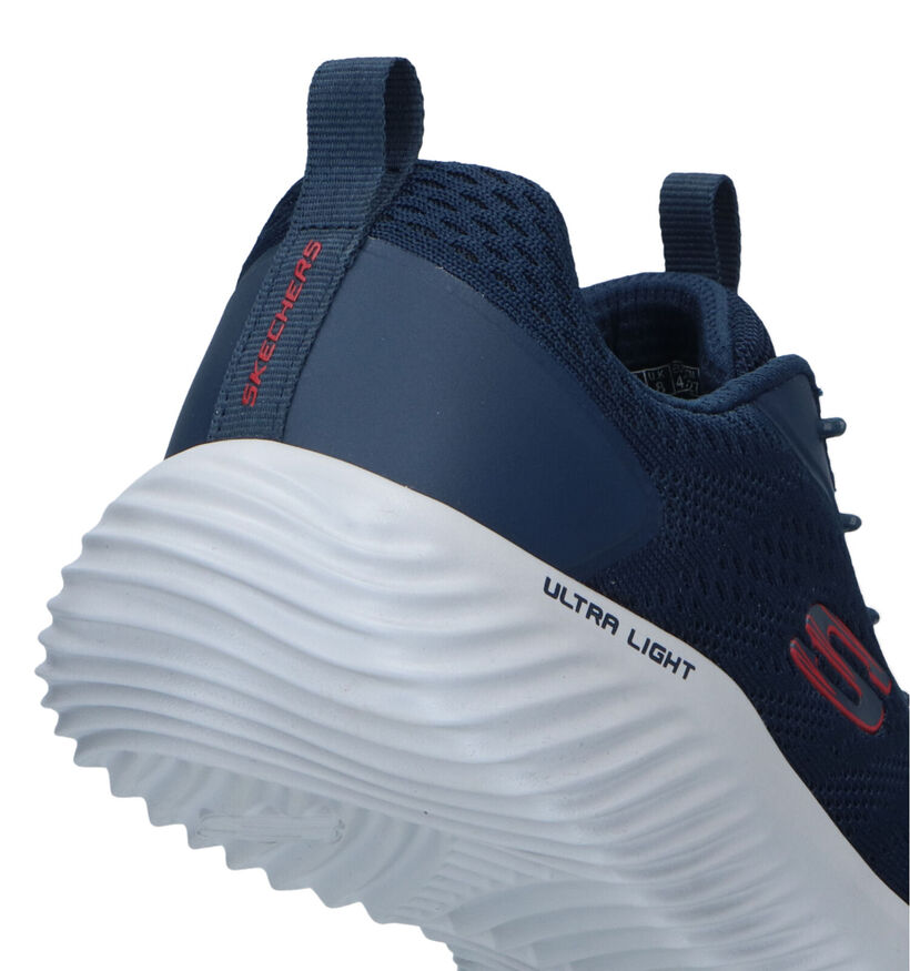 Skechers Bounder Baskets en Bleu pour hommes (326285) - pour semelles orthopédiques