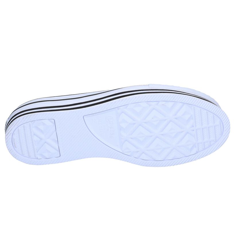 Zwarte Sneakers Converse AS Platform Layer OX in stof (238360)