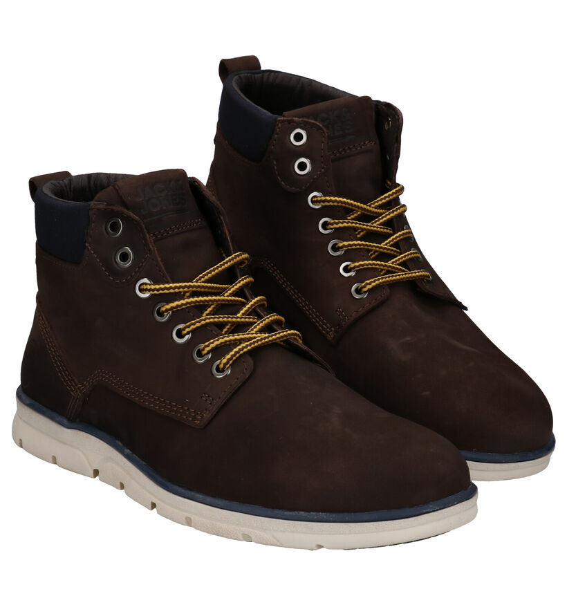 Jack & Jones Tubar Nubuck Bruine Hoge Schoenen in nubuck (278342)