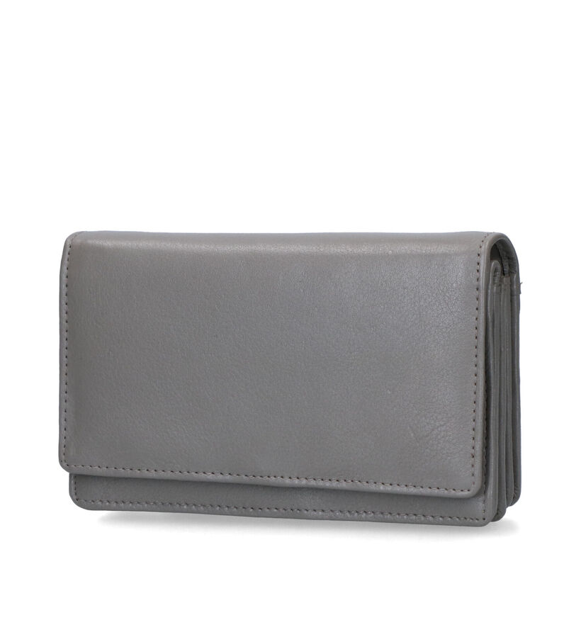 Euro-Leather Porte-monnaie en Gris pour femmes (325111)