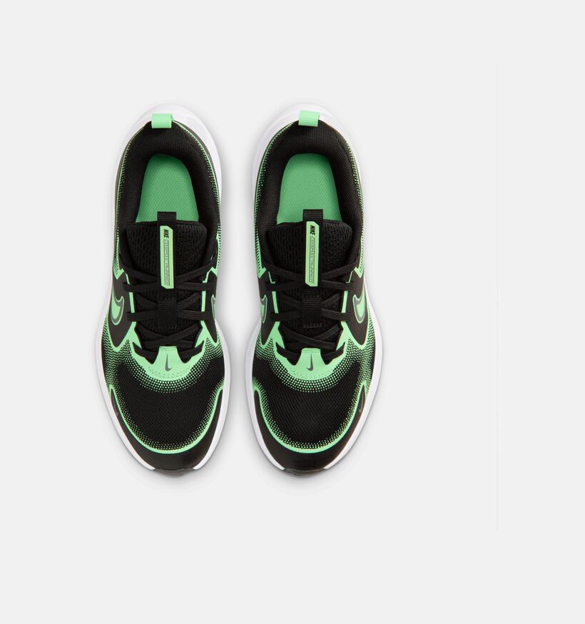 Nike Cosmic Runner Baskets basses en Noir/Vert pour gar&ccedil;ons (377297)