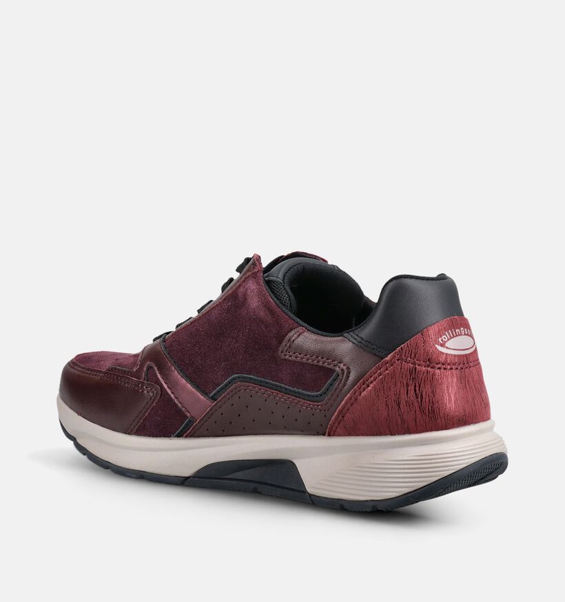 Gabor Bordeaux Sneakers voor dames (376940) - geschikt voor steunzolen