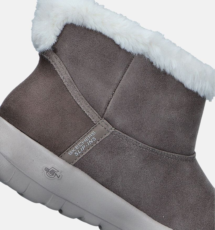 Skechers Slip-ins On-The-Go Joy Cozy Taupe Boots voor dames (345120)