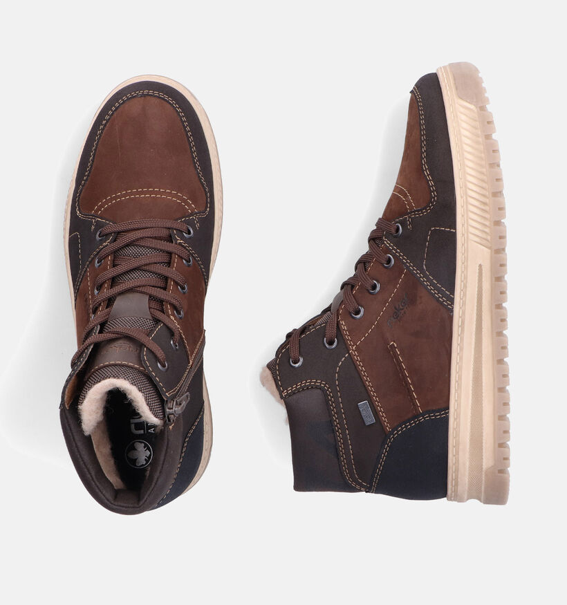 Rieker Chaussures hautes en Brun foncé pour hommes (352869)