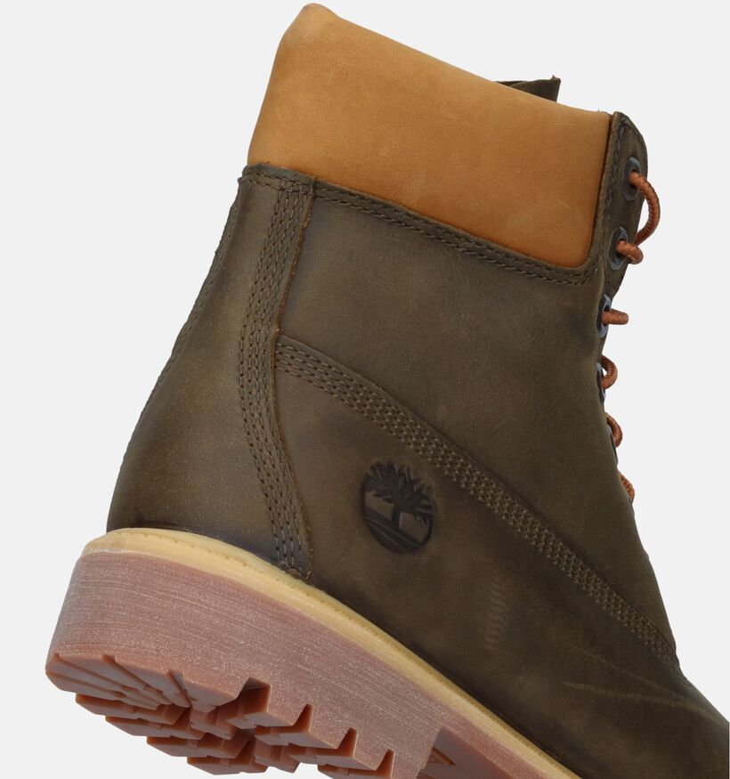 Timberland 6 inch Premium Kaki Bottines voor heren (328646) - geschikt voor steunzolen