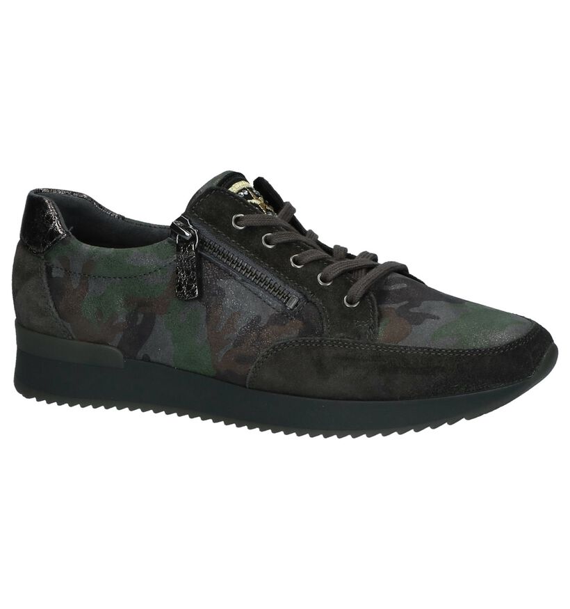 Gabor Chaussures à lacets en Vert kaki en cuir (231172)