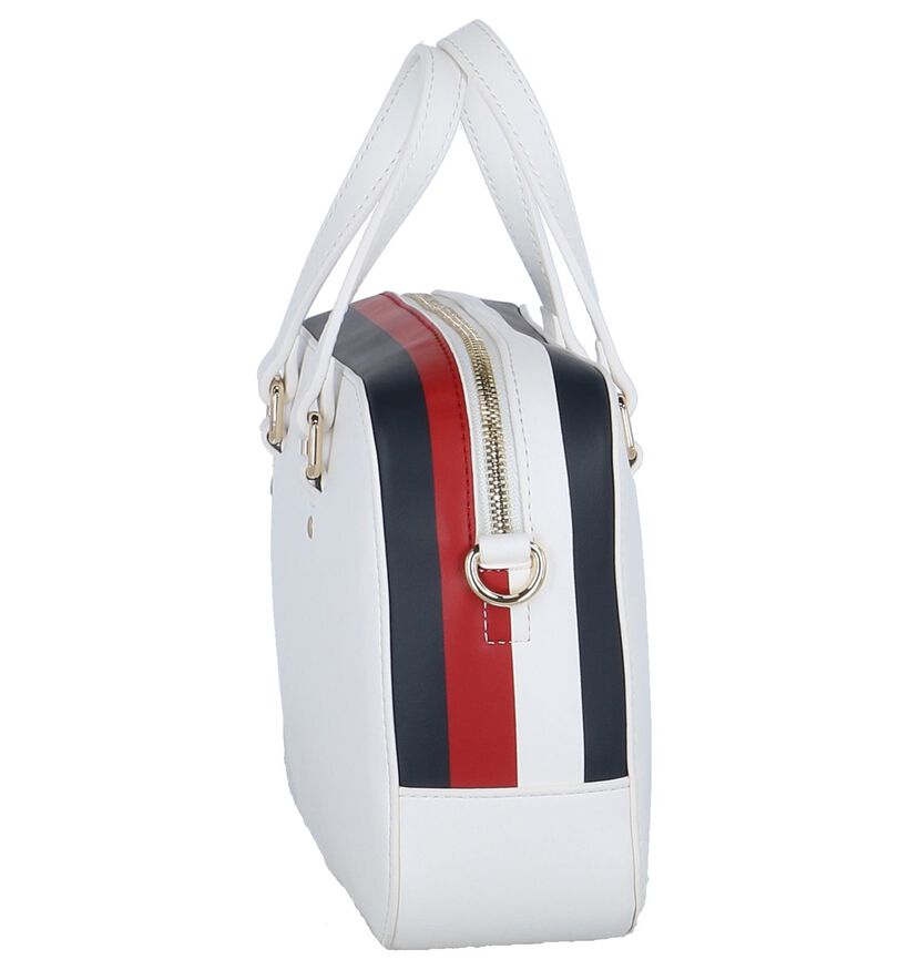 Witte Handtas Tommy Hilfiger TH Corporate Mini Trunk in kunstleer (256535)