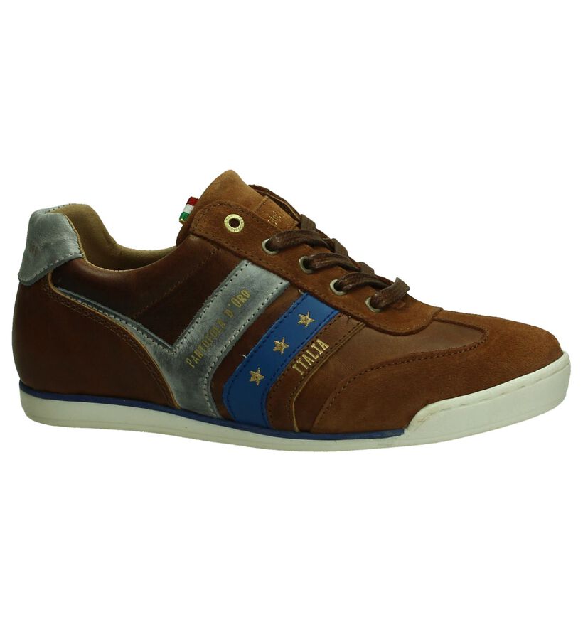 Cognac Veterschoenen Pantofola d'Oro, , pdp