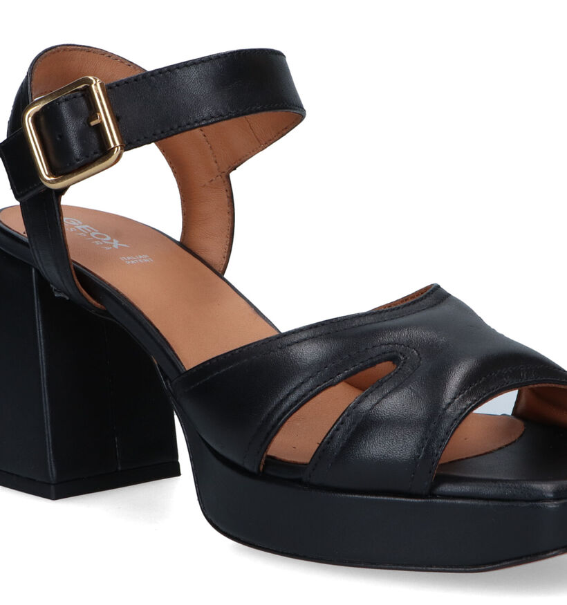 Geox Soledea Sandales en Noir en cuir (326675)