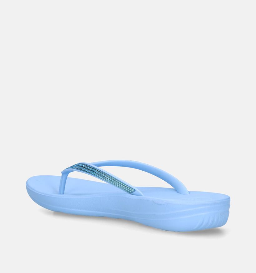 FitFlop Iqushion Ombre Sparkle Blauwe Teenslippers voor dames (336952)