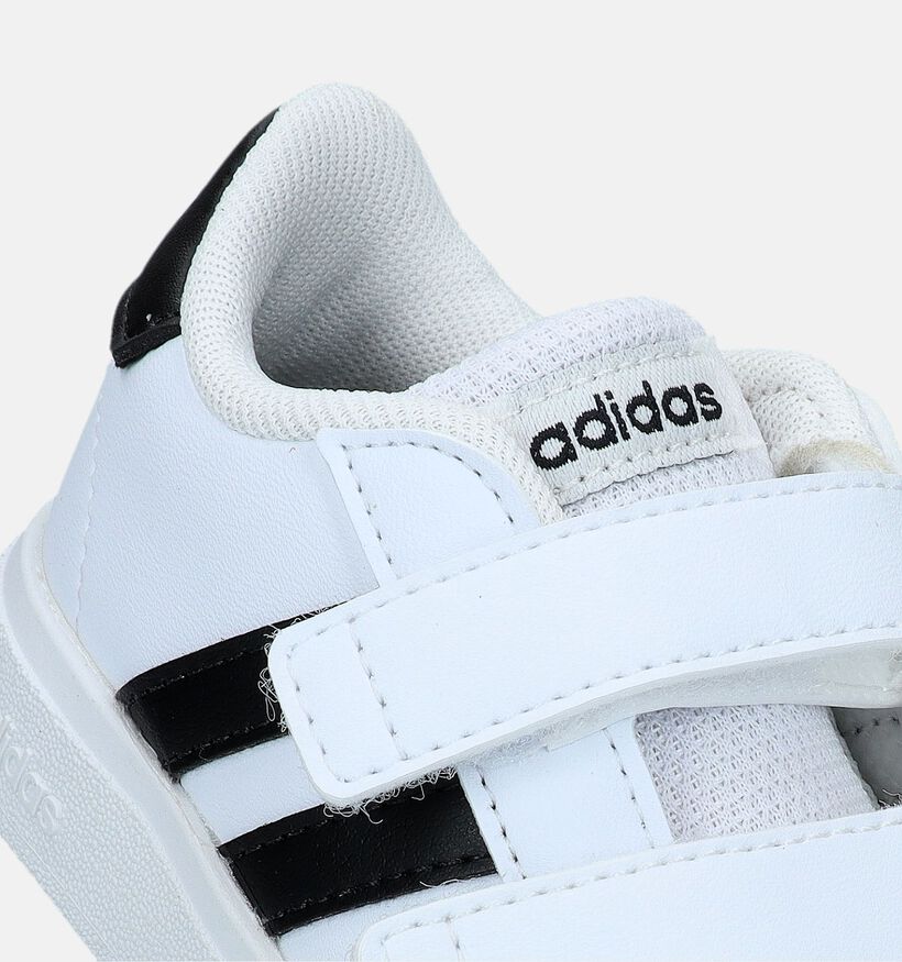 adidas Grand Court 2.0 I Witte Babysneakers voor jongens, meisjes (336064)