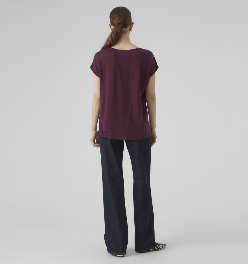 Vero Moda Vmava Bordeaux T-shirt voor dames (360091)