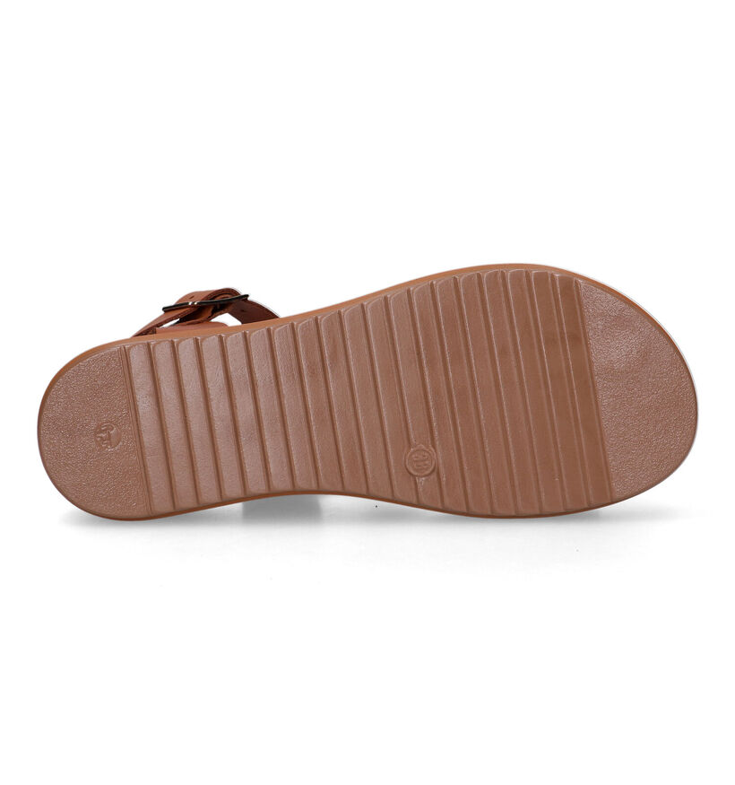 Inuovo sandales à plateforme en Cognac pour femmes (325191)