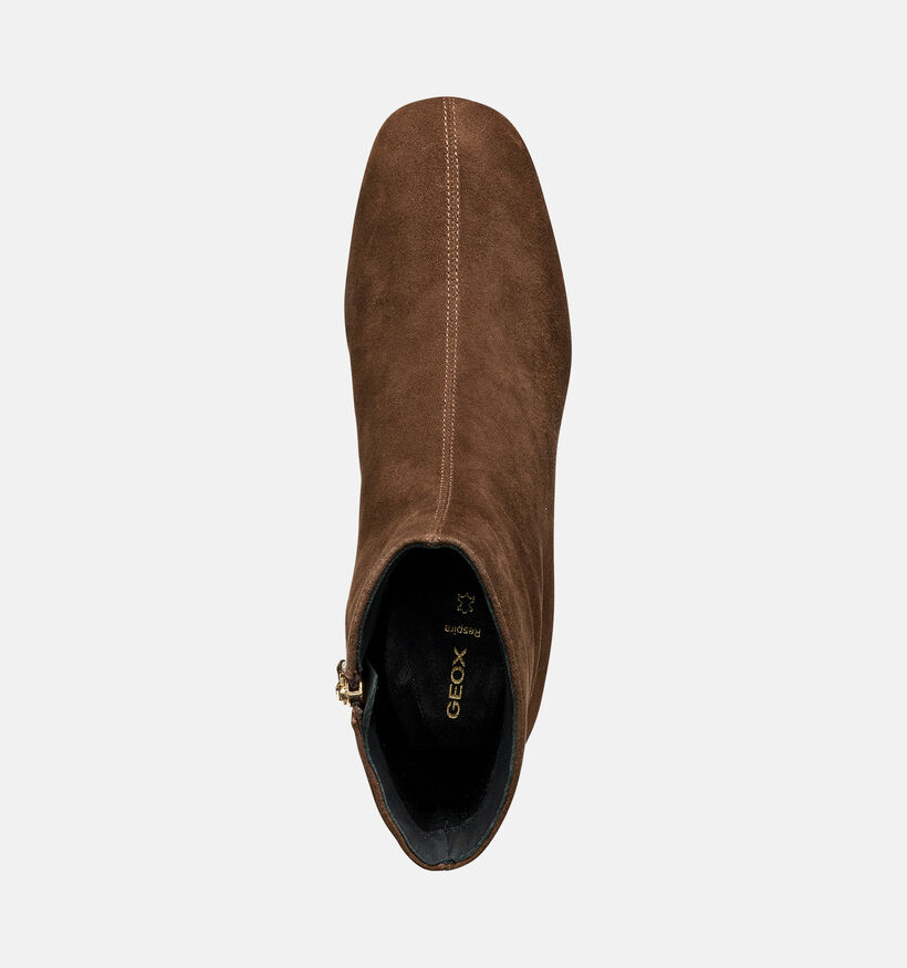 Geox Kalidine Bottines en Marron fonc&eacute; pour femmes (377780)