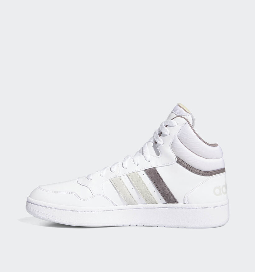 adidas Hoops 3.0 MID Baskets en Blanc pour hommes, garçons (348974)