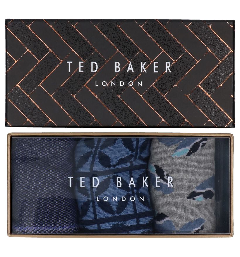 Blauwe Sokken Ted Baker Lonicer - Cadeaupakket 3 Paar, , pdp
