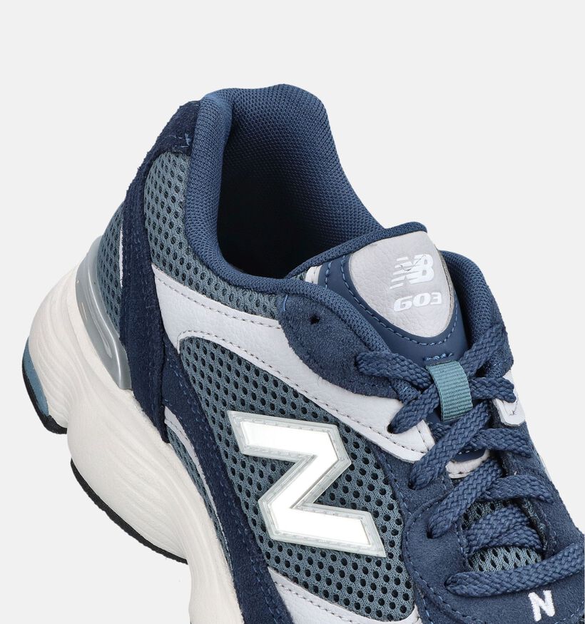 New Balance 603 Baskets basses en Bleu pour hommes (377323) - pour semelles orthop&eacute;diques