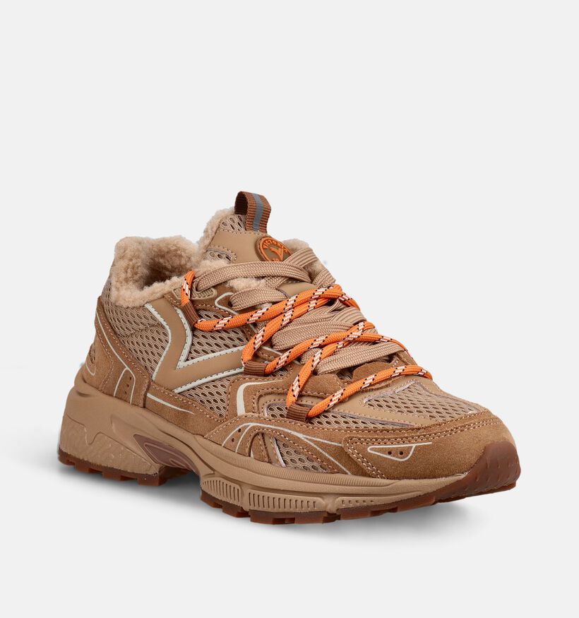 Victoria Baskets en Beige fonc&eacute; pour femmes (378892) - pour semelles orthop&eacute;diques