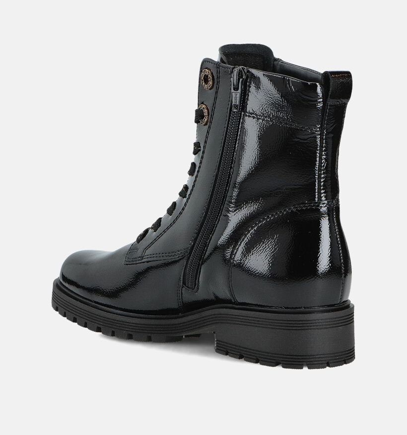 Comfort Boots à lacets en Noir pour femmes (360283) - pour semelles orthopédiques
