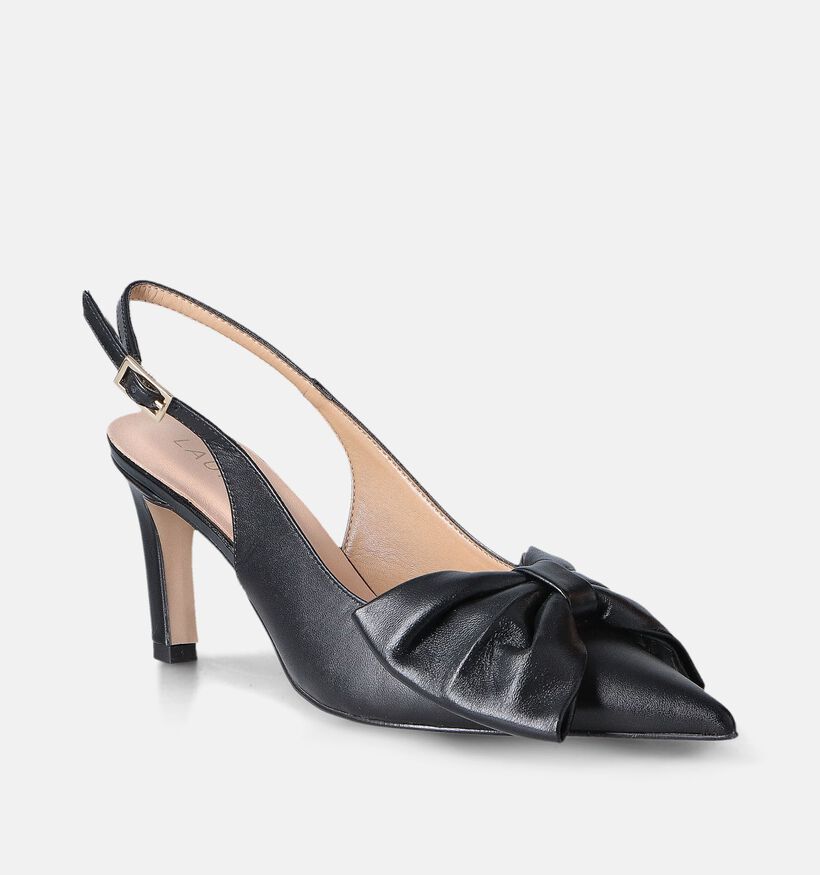 Laurent David Zwarte Slingback pumps voor dames (357626)