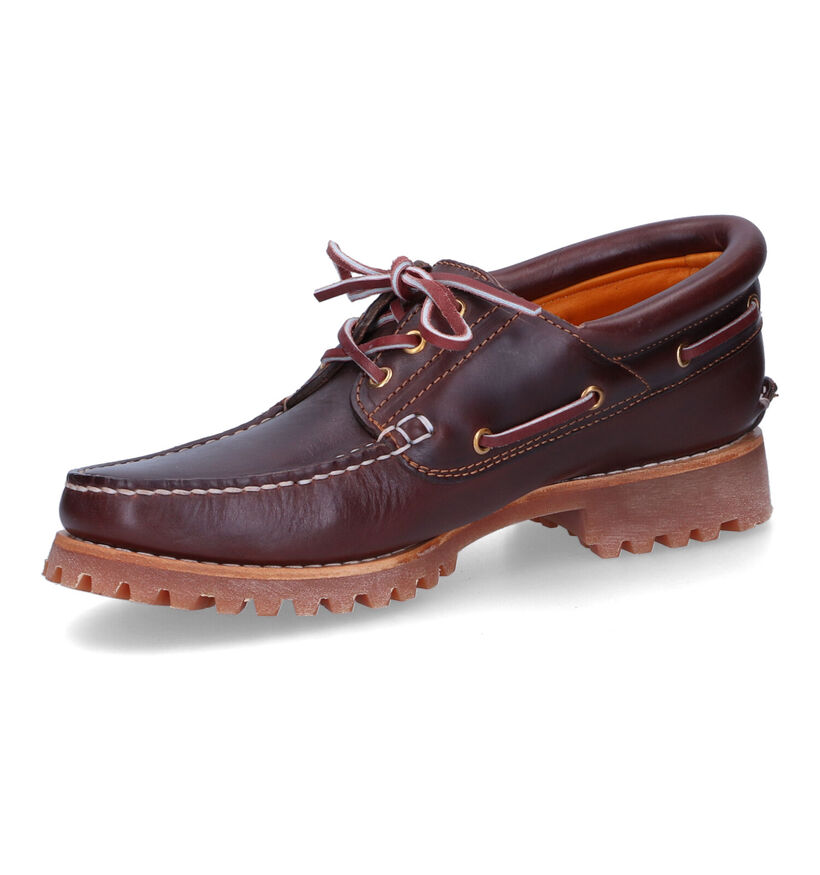 Timberland Authentics 3 Eye Classic Lug Chaussures bateau en Marron en cuir (303813)