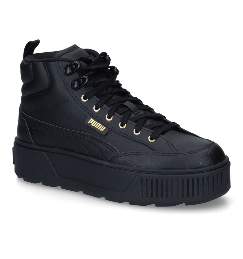 Puma Karmen Mid Zwarte Sneakers voor dames (311248) - geschikt voor steunzolen