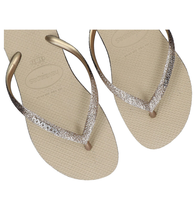 Havaianas Slim Tongs en Beige en synthétique (289779)