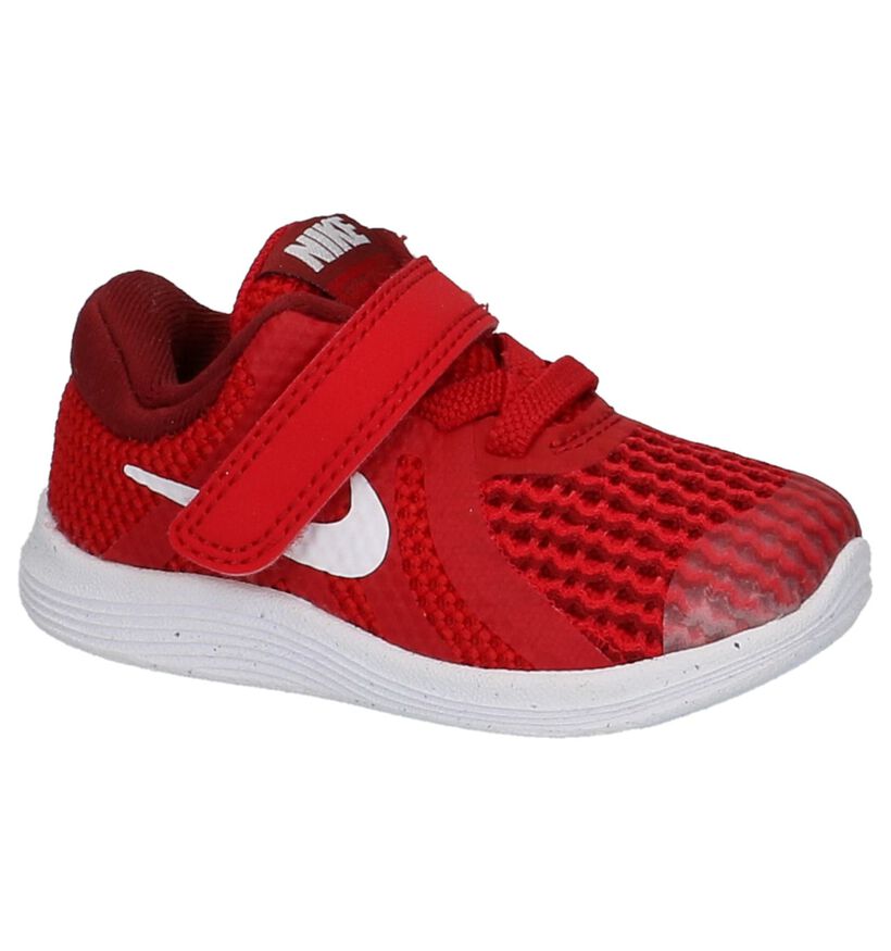 Nike Revolution Baskets basses en Rouge en textile (210011)