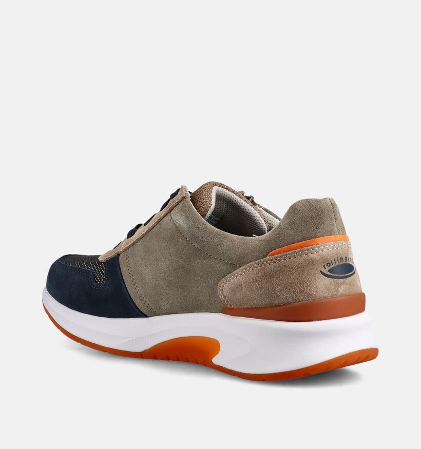 Pius Gabor Groene Lage Sneakers voor heren (370303) - geschikt voor steunzolen