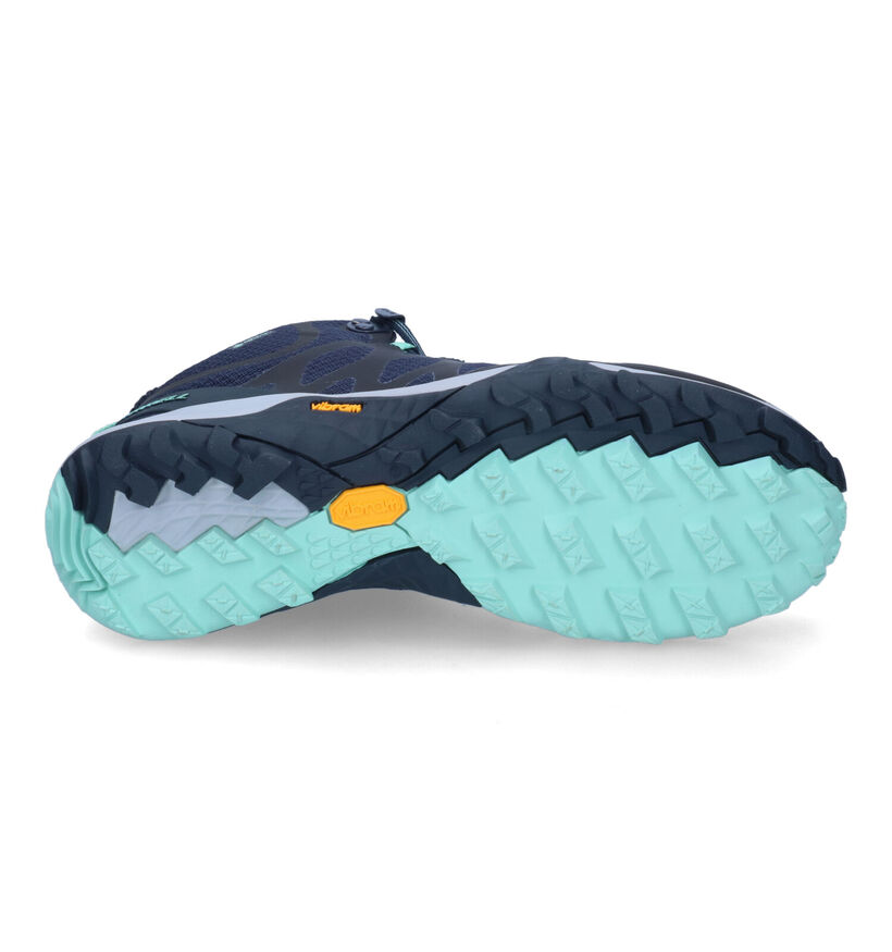 Merrell Siren 3 Mid GTX Chaussures de randonnée en Bleu pour femmes (301687) - pour semelles orthopédiques